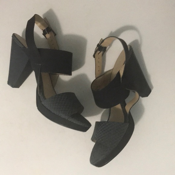 CL By Laundry Black 3” Heels Size 7 - Picture 1 of 5